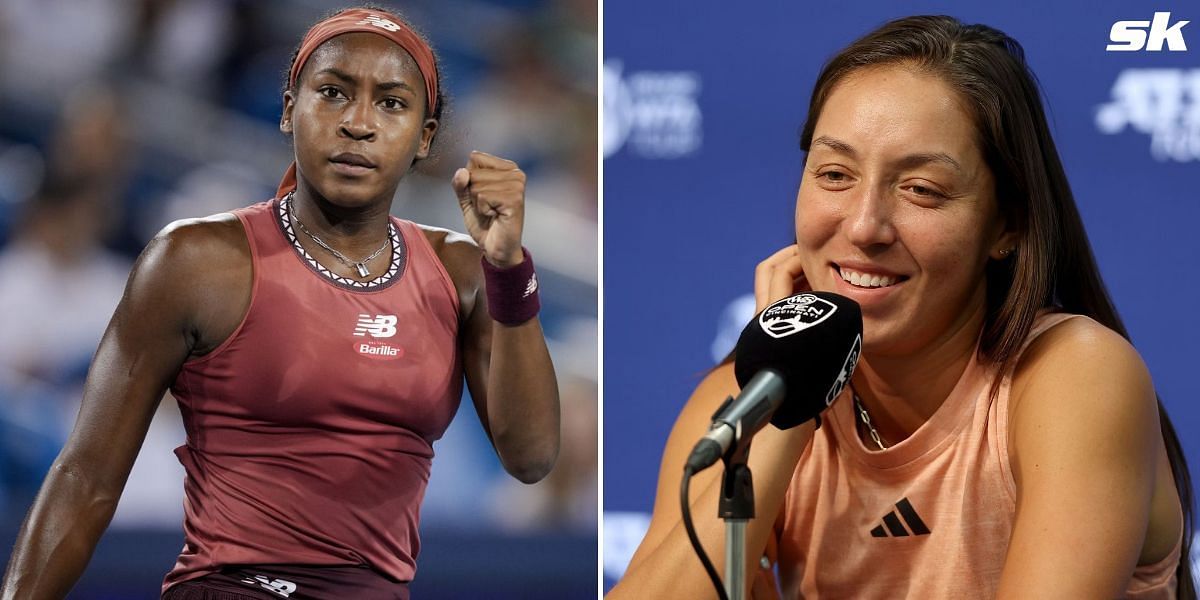 Coco Gauff (L) and Jessica Pegula (R)