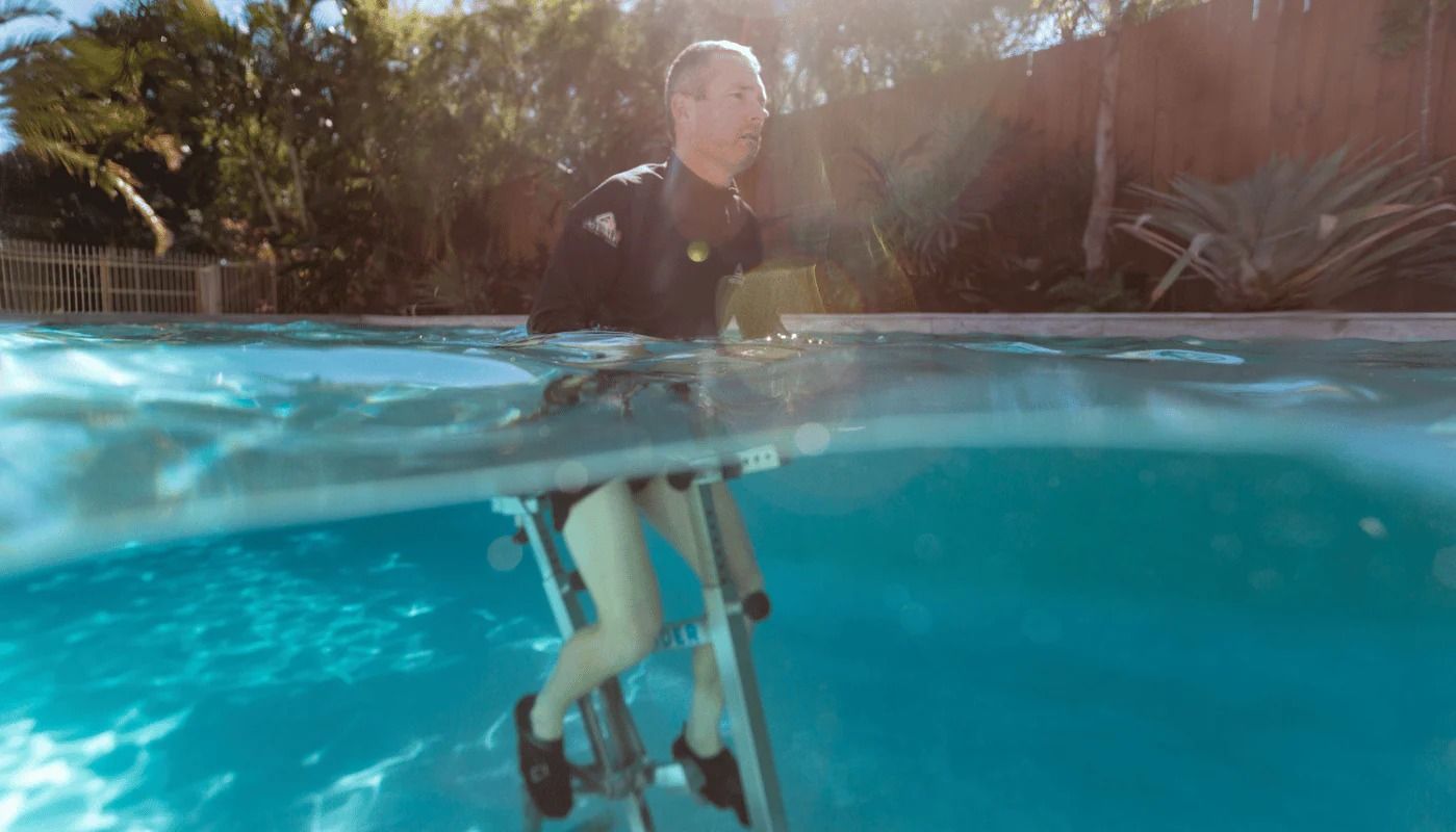 Underwater Spinning (Image via Getty Images)