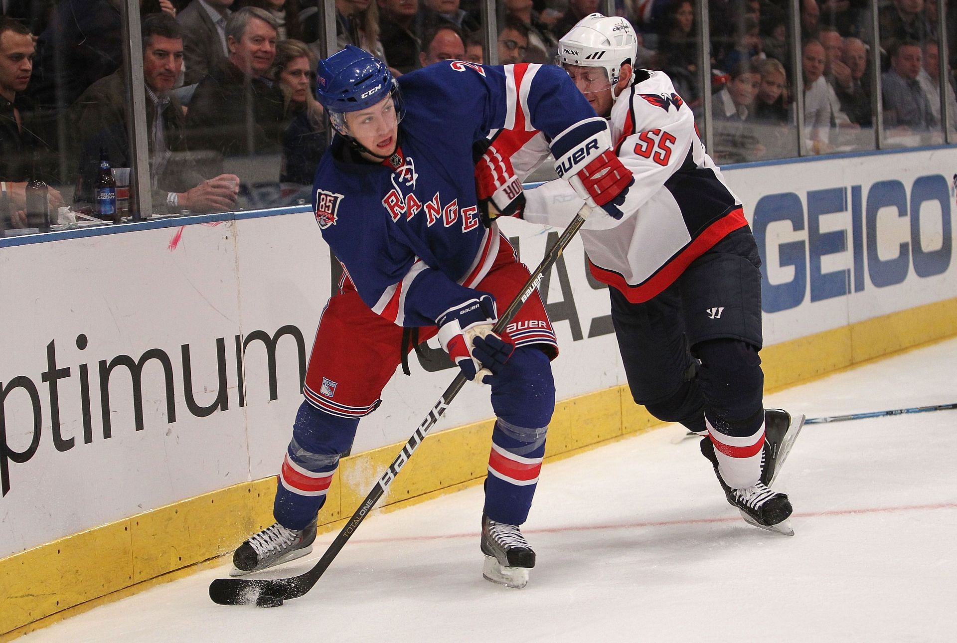 Derek Stepan (L), Washington Capitals v New York Rangers