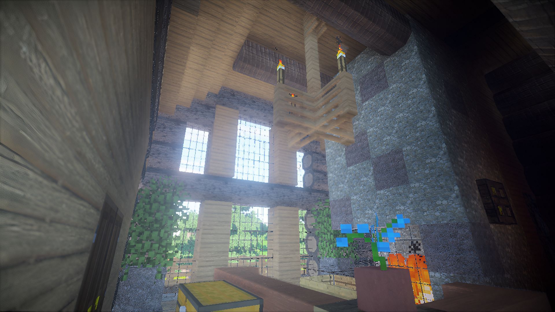 The right detailing and texture packs can make a wooden build outstanding (Image via Se1fD3struct1on/Planet Minecraft)