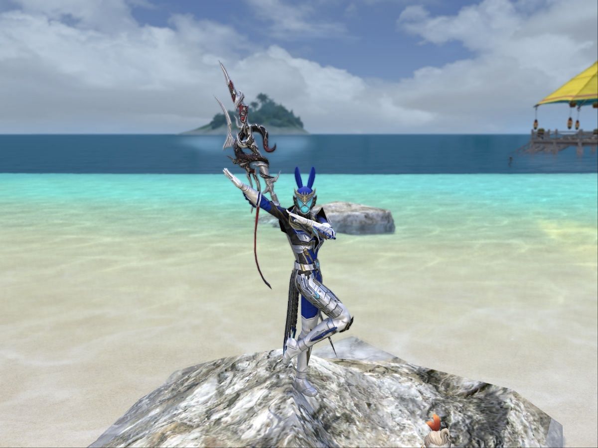 Blue Ranger in FF14 (Image via Square Enix)