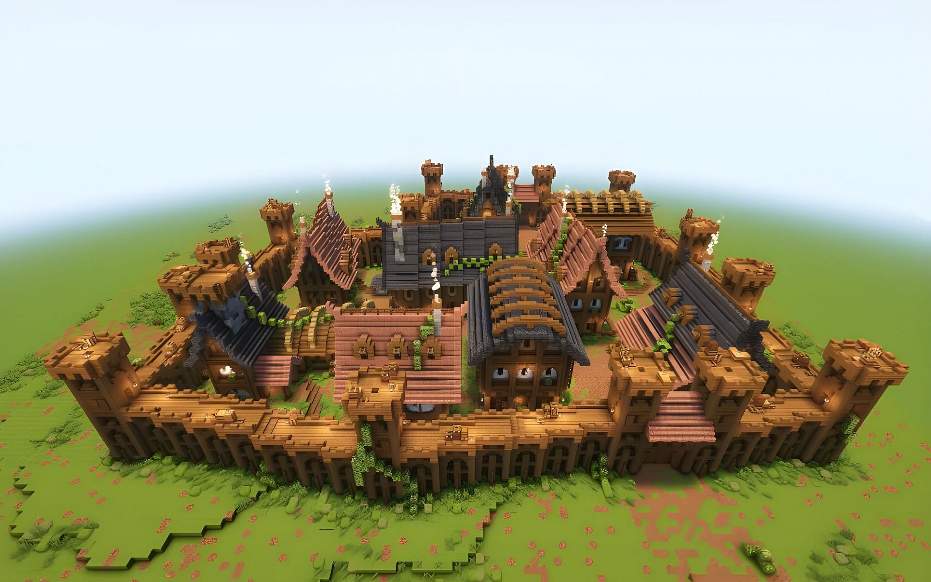 Medieval-style builds are some of the most loved designs (Image via Planet Minecraft)