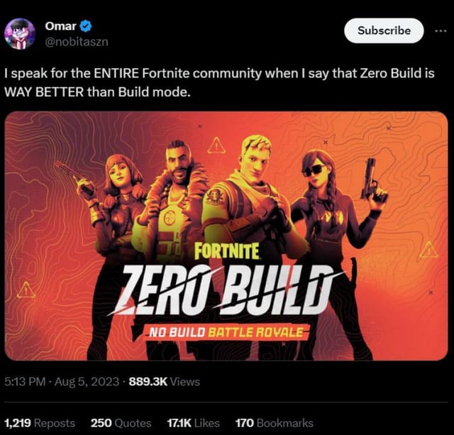 Fortnite Community Divided Over Which Game Mode Is Better Build Or