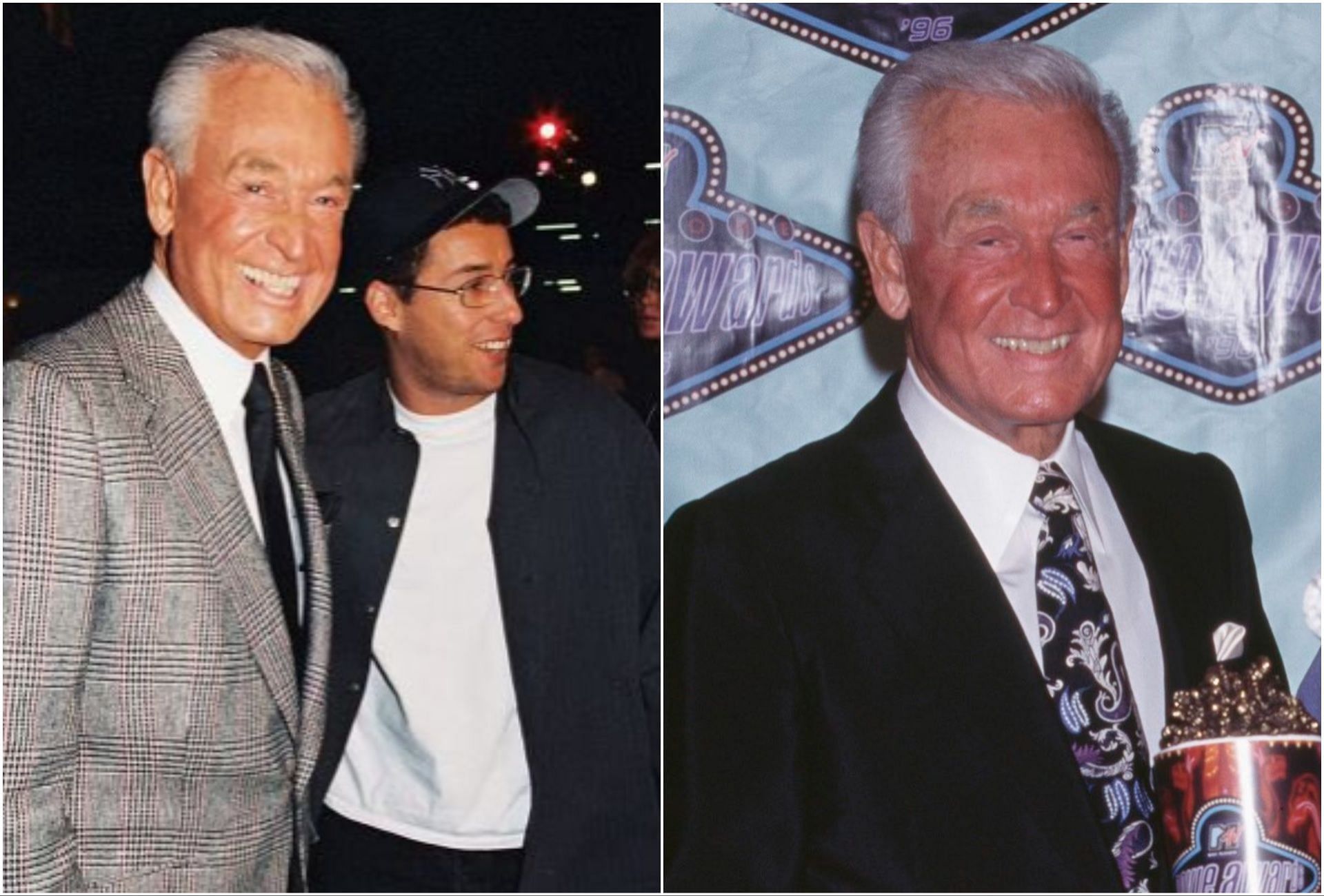 Bob Barker and Adam Sandler (via Twitter/@AdamSandler)