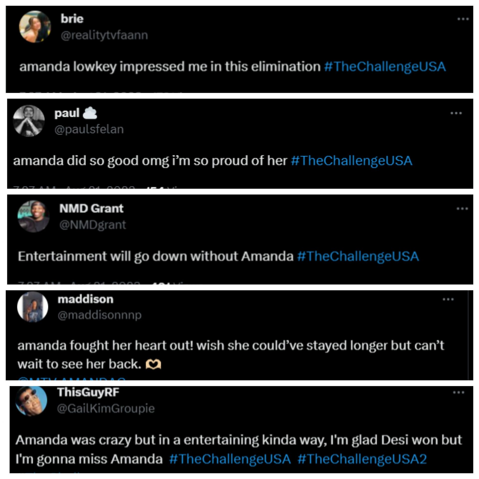 The Challenge fans were unhappy with Amanda Garcia&#039;s elimination. (Image via Twitter)