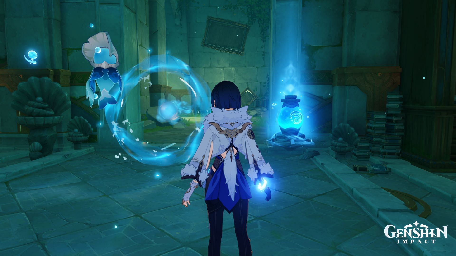 You can use a Hydro character to open this gate (Image via HoYoverse)