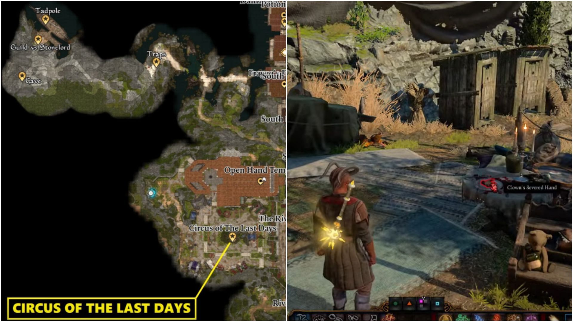 Circus of The Last Days location in Baldur&#039;s Gate 3 (Image via Larian Studios)