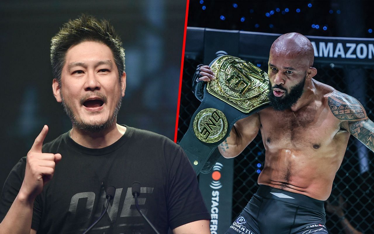 Chatri Sityodtong and Demetrious Johnson - Photo by ONE Championship