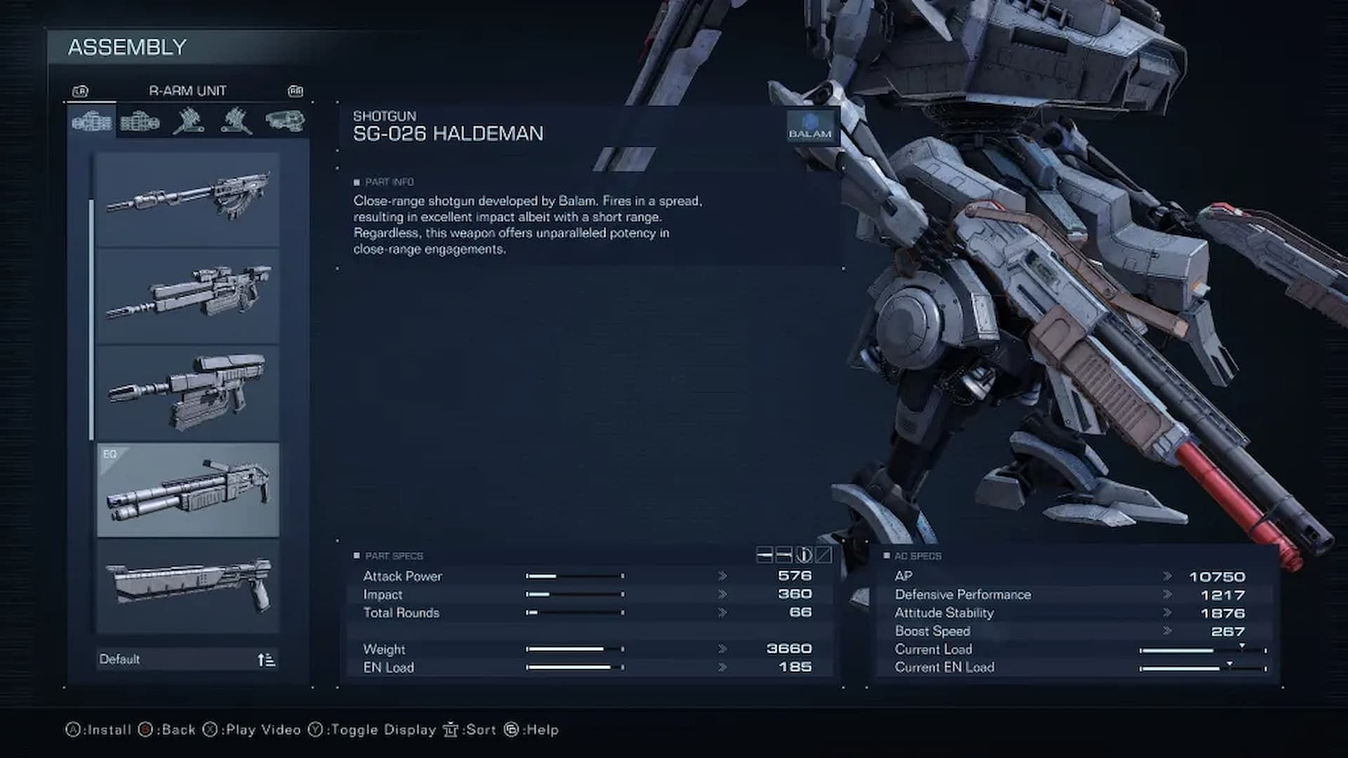 SG-026 Haldeman is a powerful early-game shotgun (Image via FromSoftware)