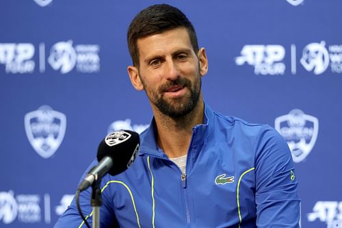 Novak Djokovic at the Western & Southern Open