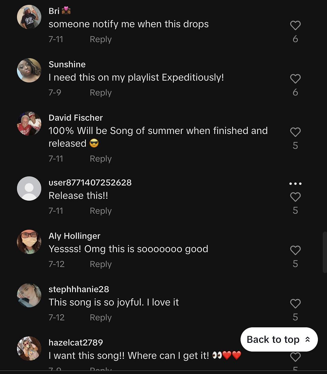 Fans demand the full version of the viral song (Image via TikTok)