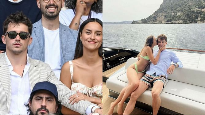 Charles Leclerc's girlfriend Alexandra Saint Mleux and his ex Charlotte Sine once followed each other on Instagram