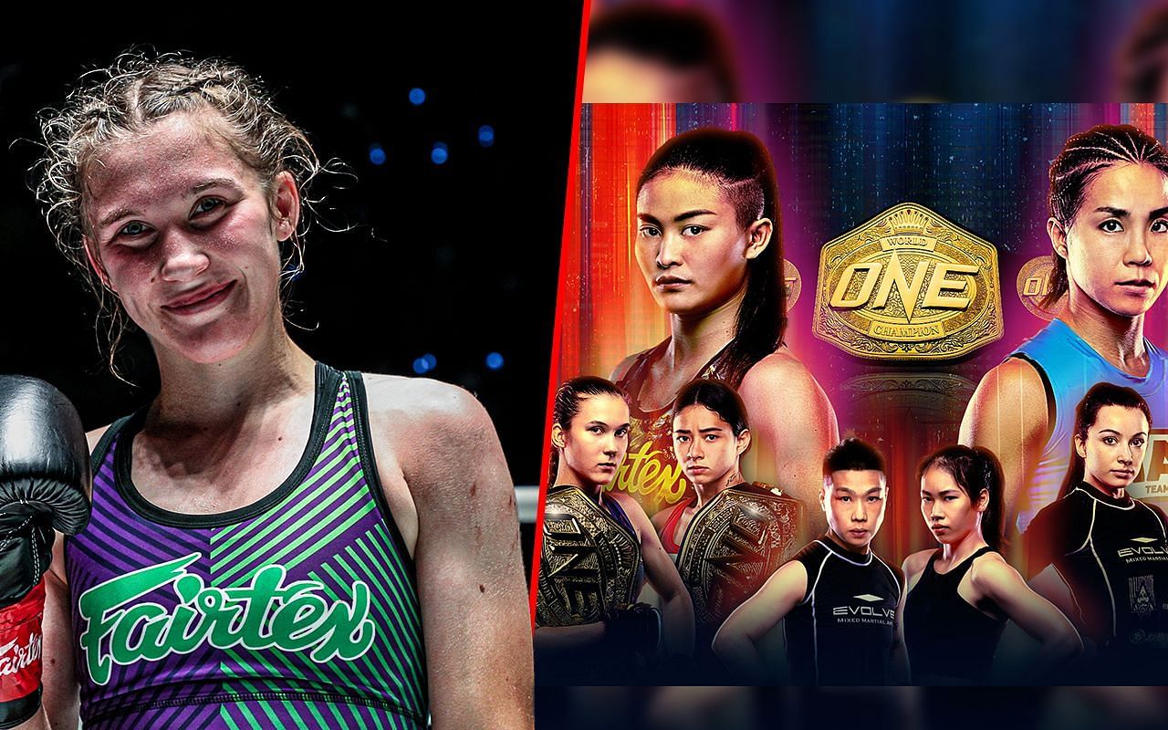 Smilla Sundell (left) and poster of ONE Fight Night 14 (right) | Image credit: ONE Championship