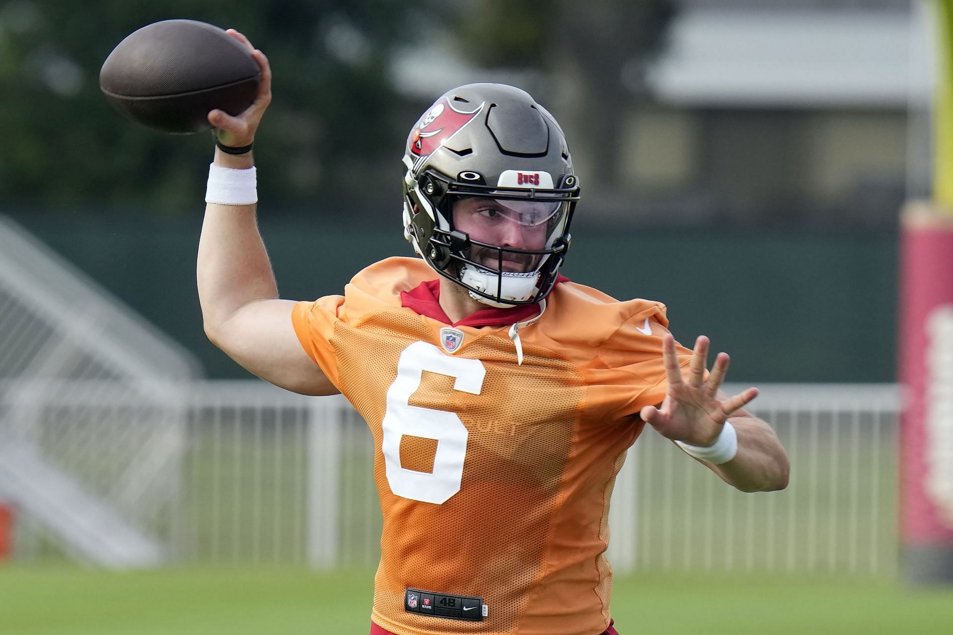 Mayfield at Buccaneers training camp