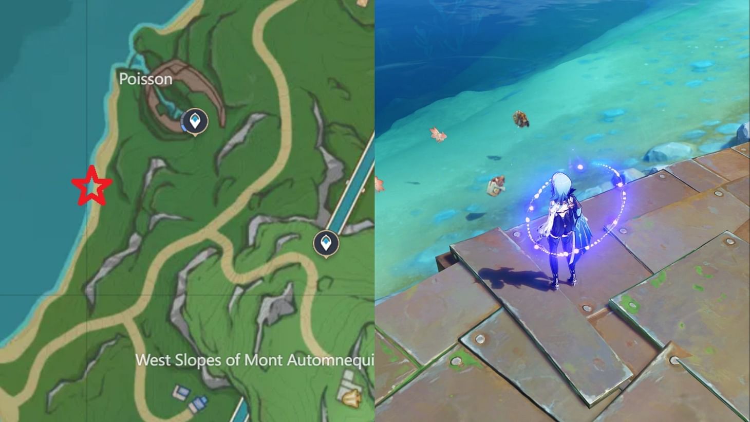 Genshin Impact Fontaine Fishing locations