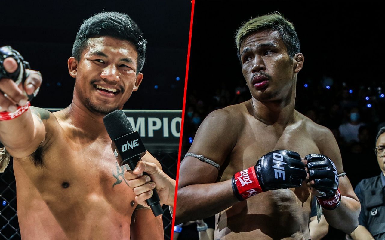 Thai world champions Rodtang Jitmuangnon (L) and Superlek Kiatmoo9 (R) -- Photo by ONE Championship