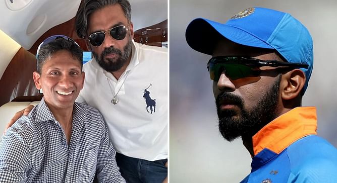 [Picture] “Secretly prayed for KL Rahul” – Venkatesh Prasad visits temple with Suniel Shetty in New Jersey