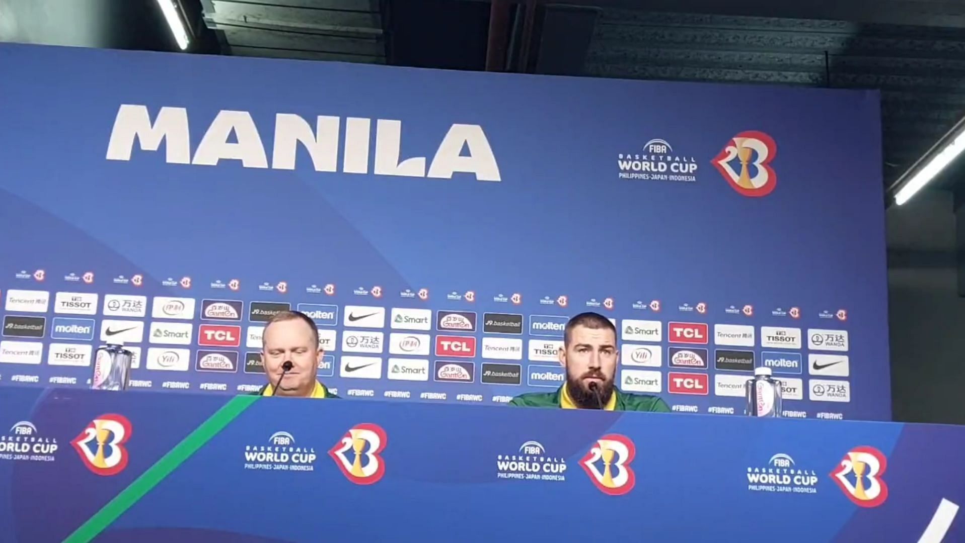 Jonas Valanciunas at the Press Conference in the Mall of Asia Arena