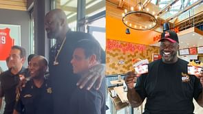 Shaquille O'Neal delights fans and police at Big Chicken launch at Houston