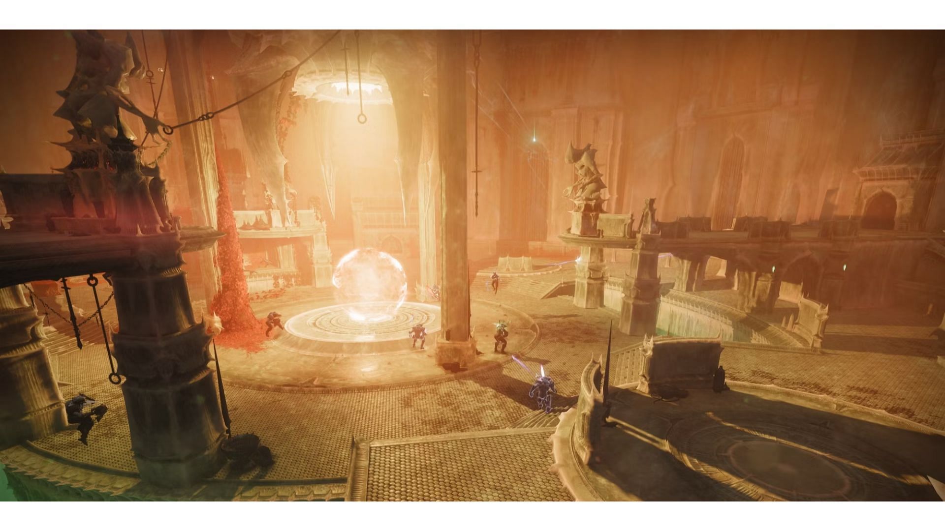 The big orb in the middle of the room should be avoided (Image via Bungie)