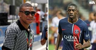 “How can a sh**ty team, Barcelona, teach you to sing?” – Kylian Mbappe and PSG star filmed teasing Ousmane Dembele in training