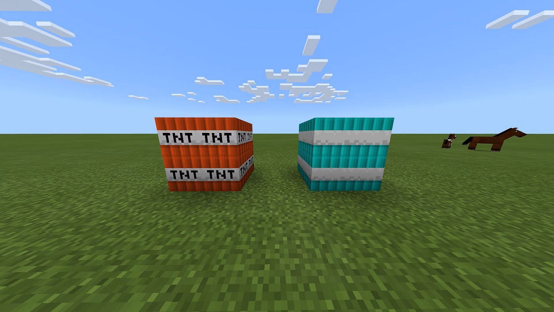 TNT and underwater TNT are the standard explosives in Minecraft (Image via Mojang)