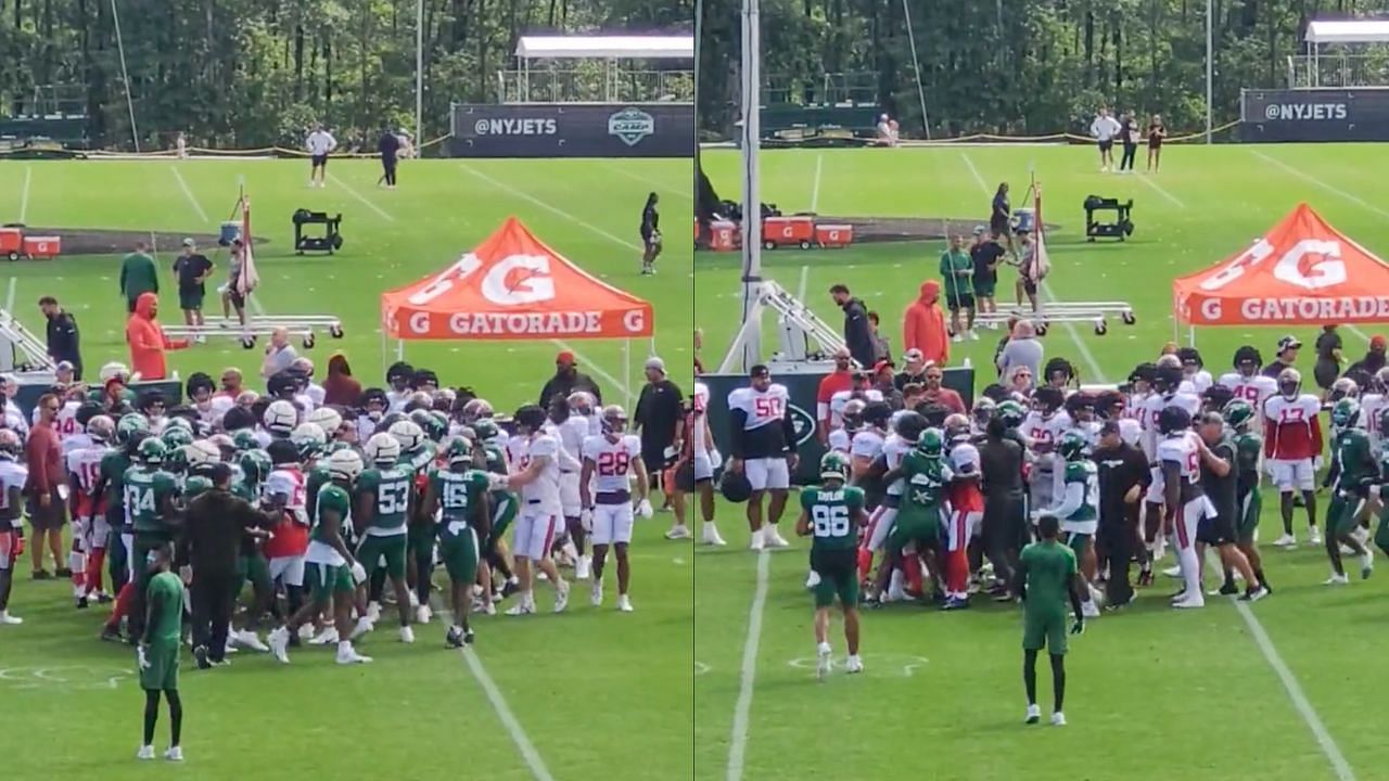 Another fight broke out, this time between the Jets and Buccaneers