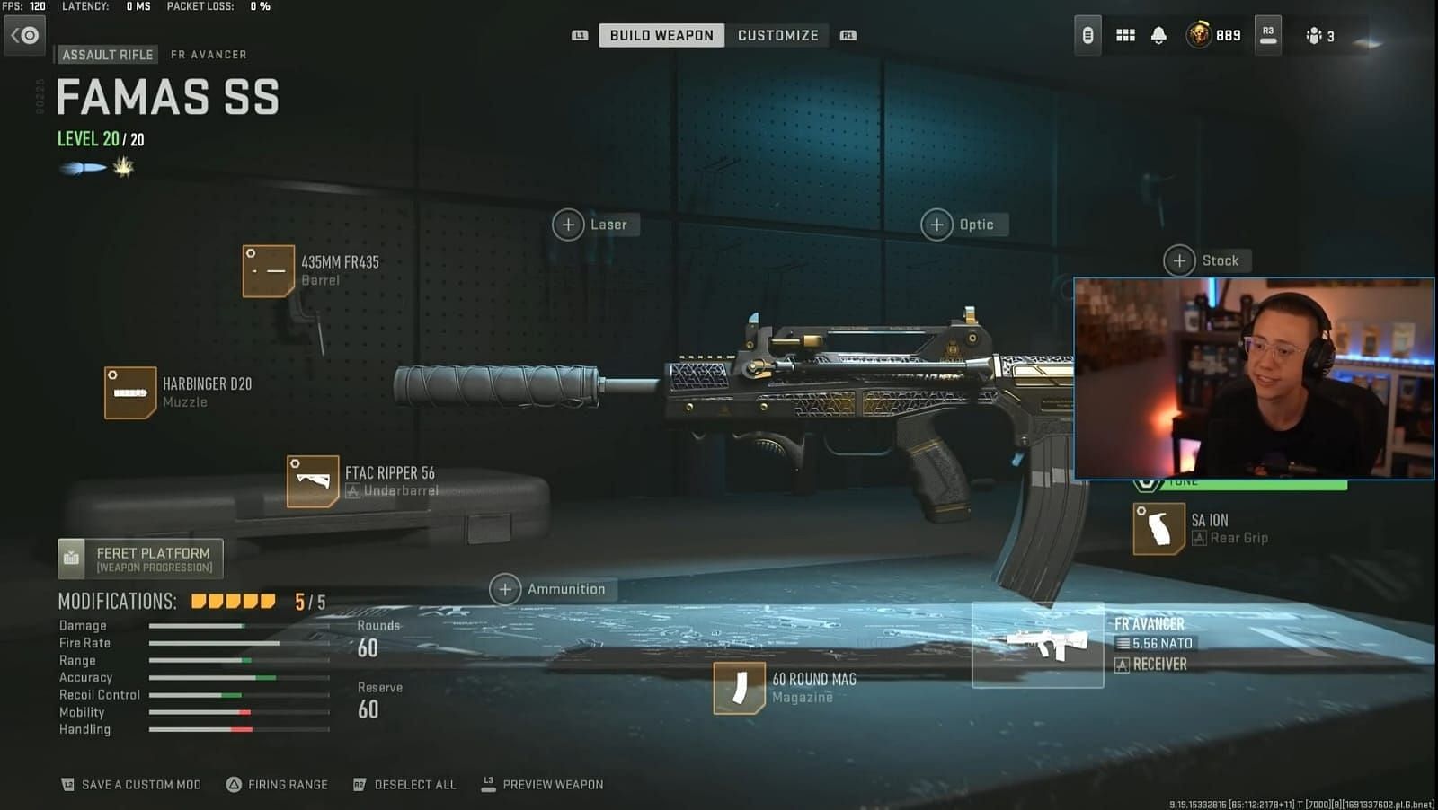 FR Avancer TTK loadout in Warzone 2 (Image via Activision and YouTube/WhosImmortal)