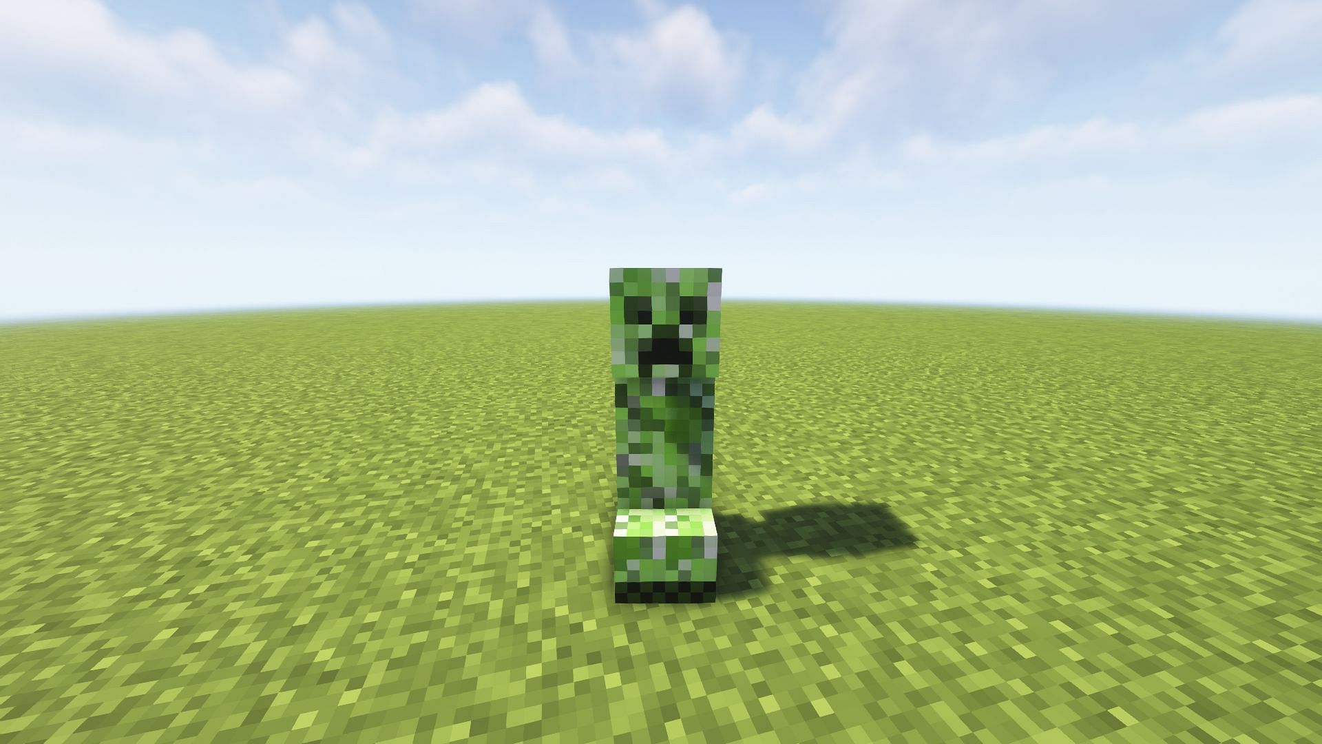 Creeper is the most iconic hostile mob in Minecraft that explodes itself (Image via Mojang)