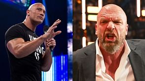 "Someone wanna remind him we’re in a f**king lawsuit with this guy!" - Triple H's reaction to The Rock calling CM Punk after RAW revealed