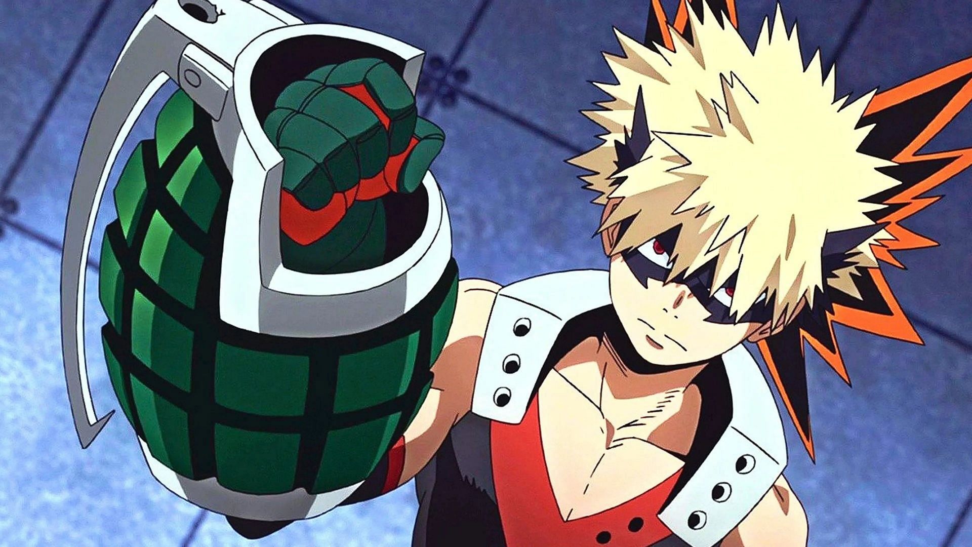 Bakugo in his hero suit (Image via Bones).