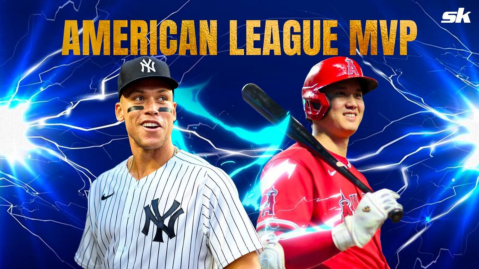 Aaron Judge of the New York Yankees and Shohei Ohtani of the LA Angels