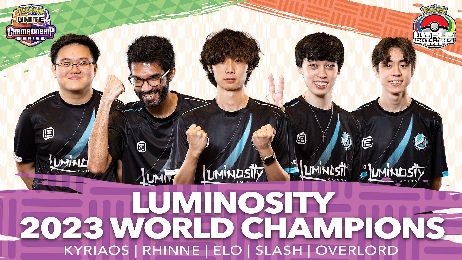 Luminosity, the 2023 Pokemon World Champions (Image via The Pokemon Company)