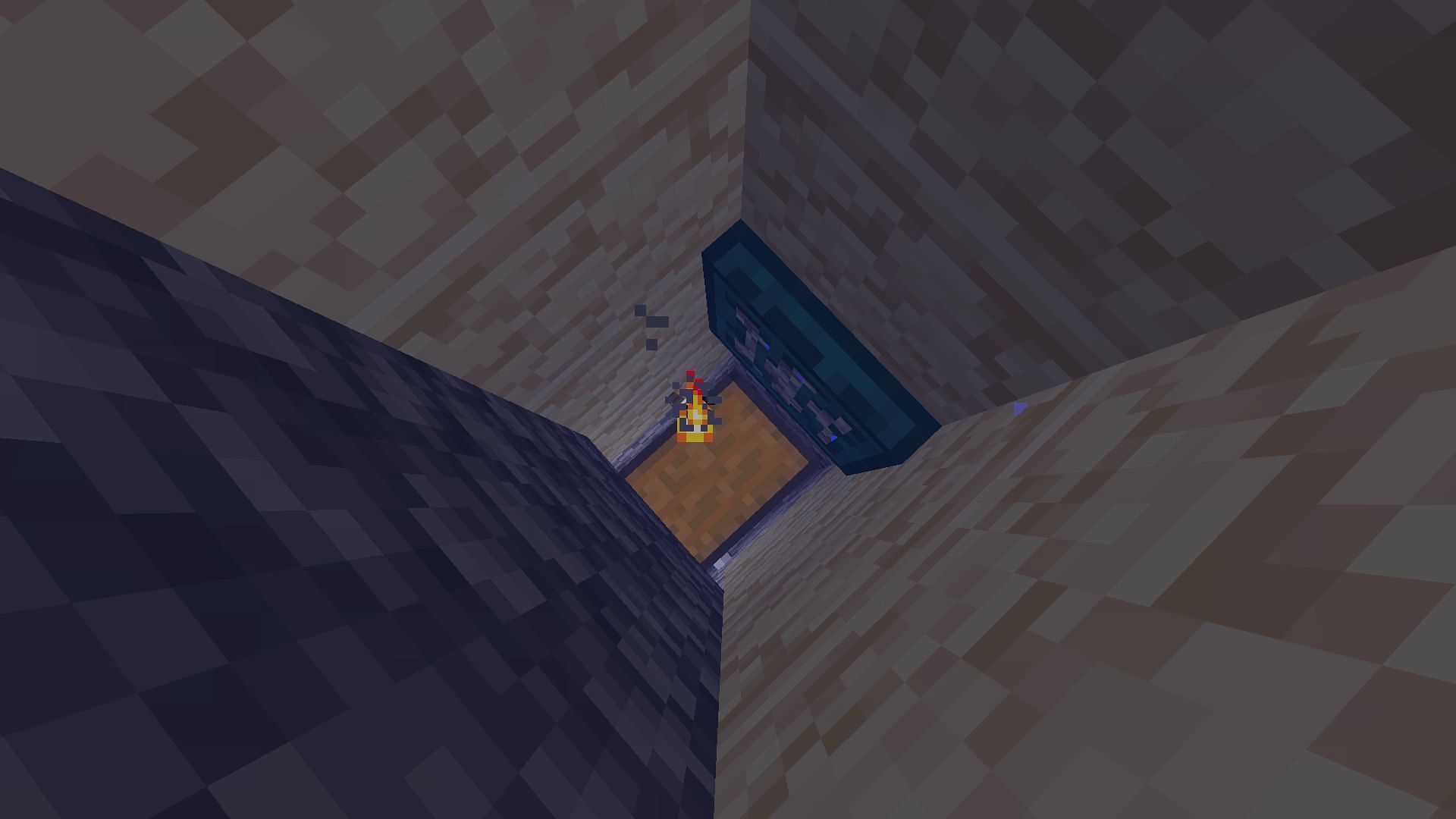 Water is used so that Minecraft players can swim and out to collect witch drops (Image via Mojang)