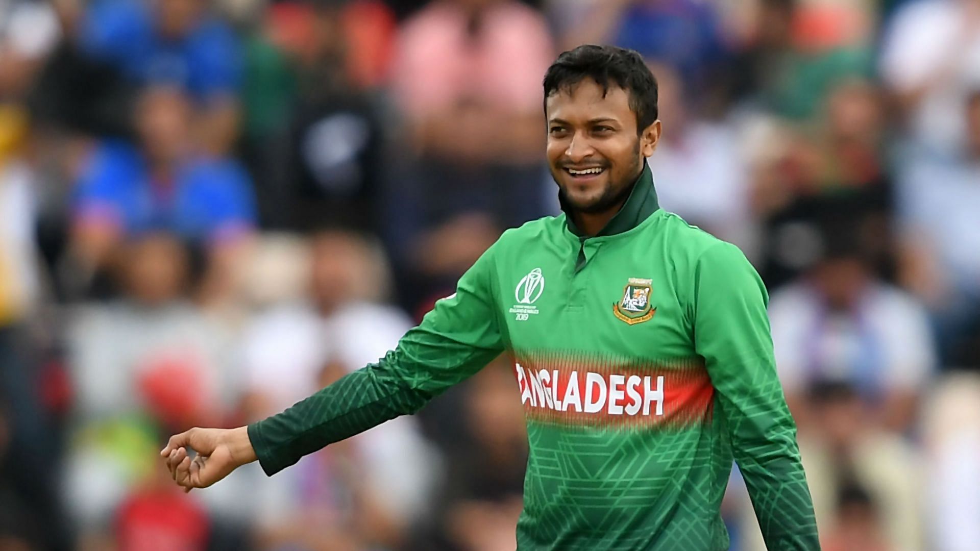 Shakib Al Hasan in action (Image Courtesy: ICC Cricket)