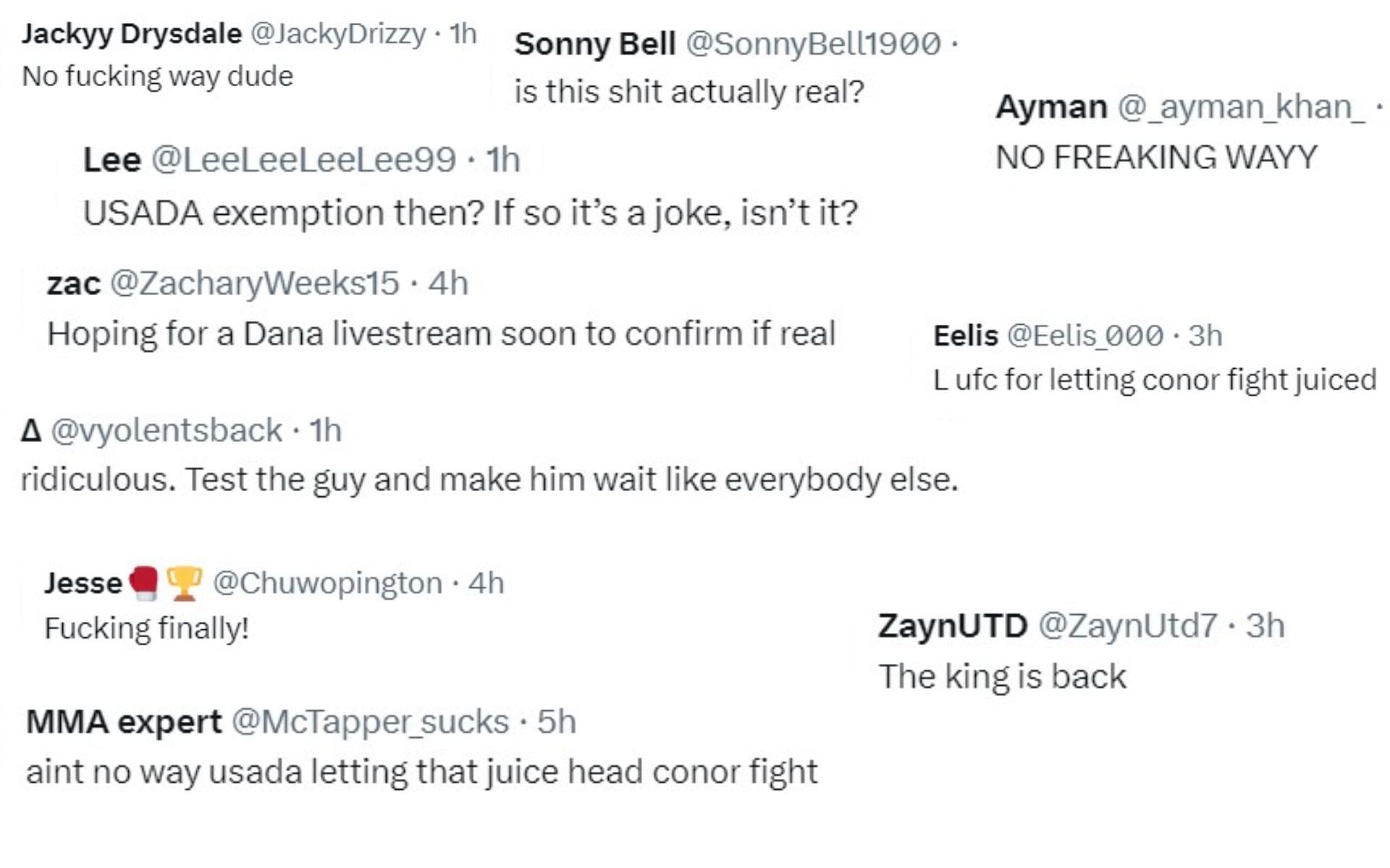Fan reactions to UFC allegedly leaking Chandler vs. McGregor