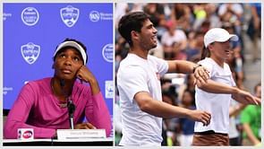 "I got replaced so fast" - Venus Williams playfully reacts to Carlos Alcaraz teaming up with Iga Swiatek for US Open Kids' Day
