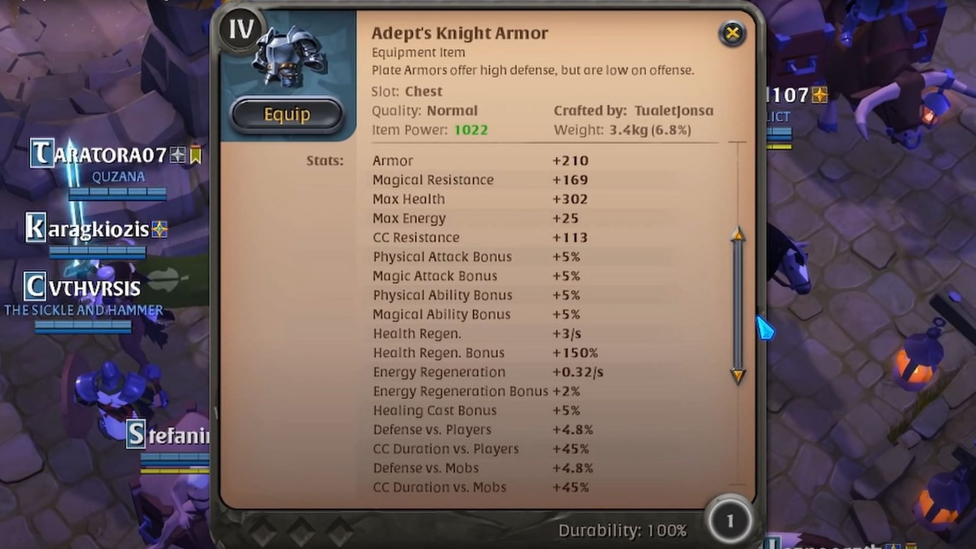 Increasing damage through armor (Image via Sandbox Interactive)