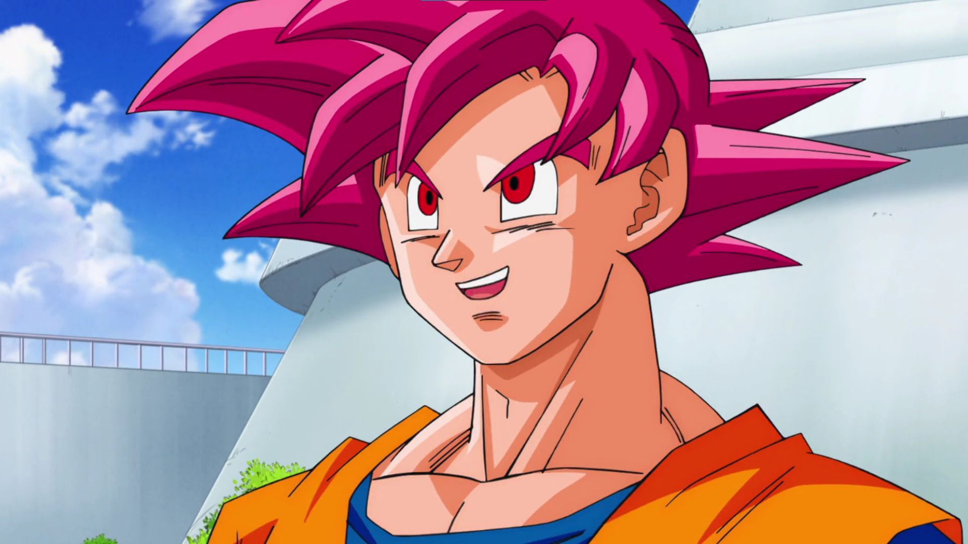 Goku Super Saiyan God (Image via Toei Animation)