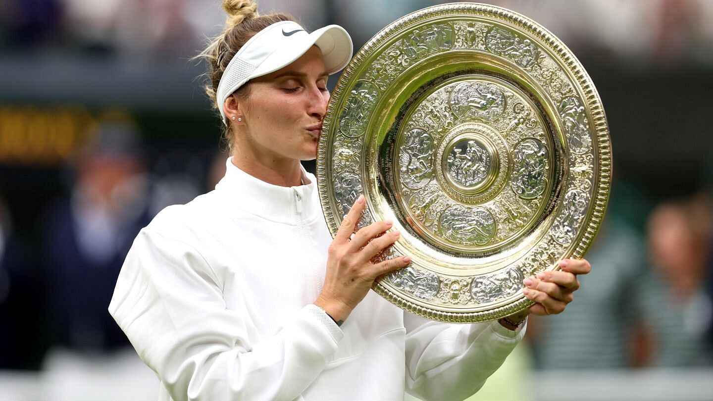 Marketa Vondrousova won this year&#039;s Wimbledon title