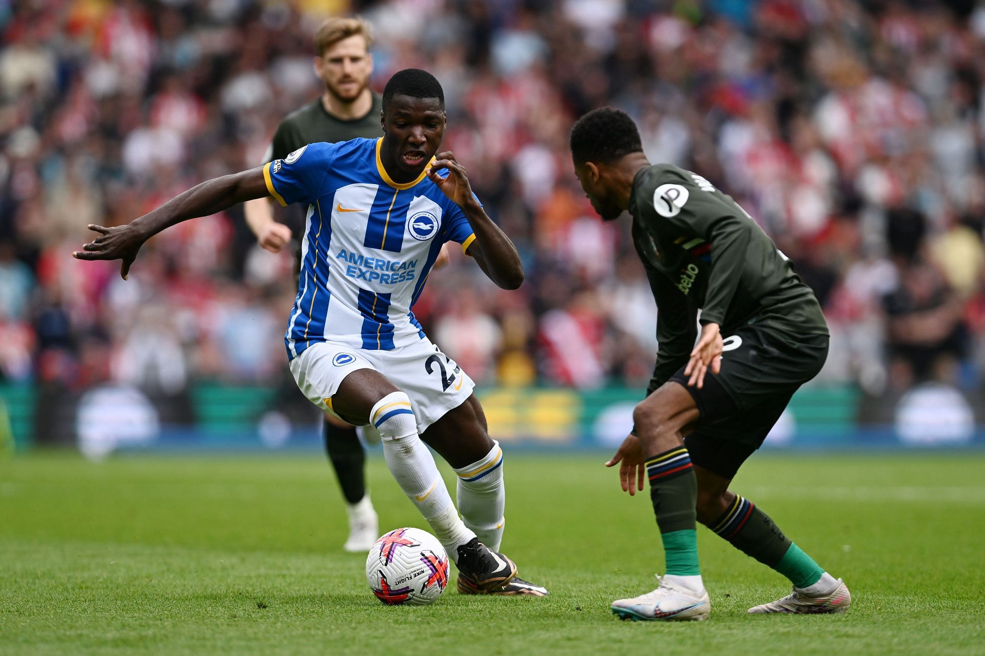 Moises Caicedo (left) is a priority target at Stamford Bridge.