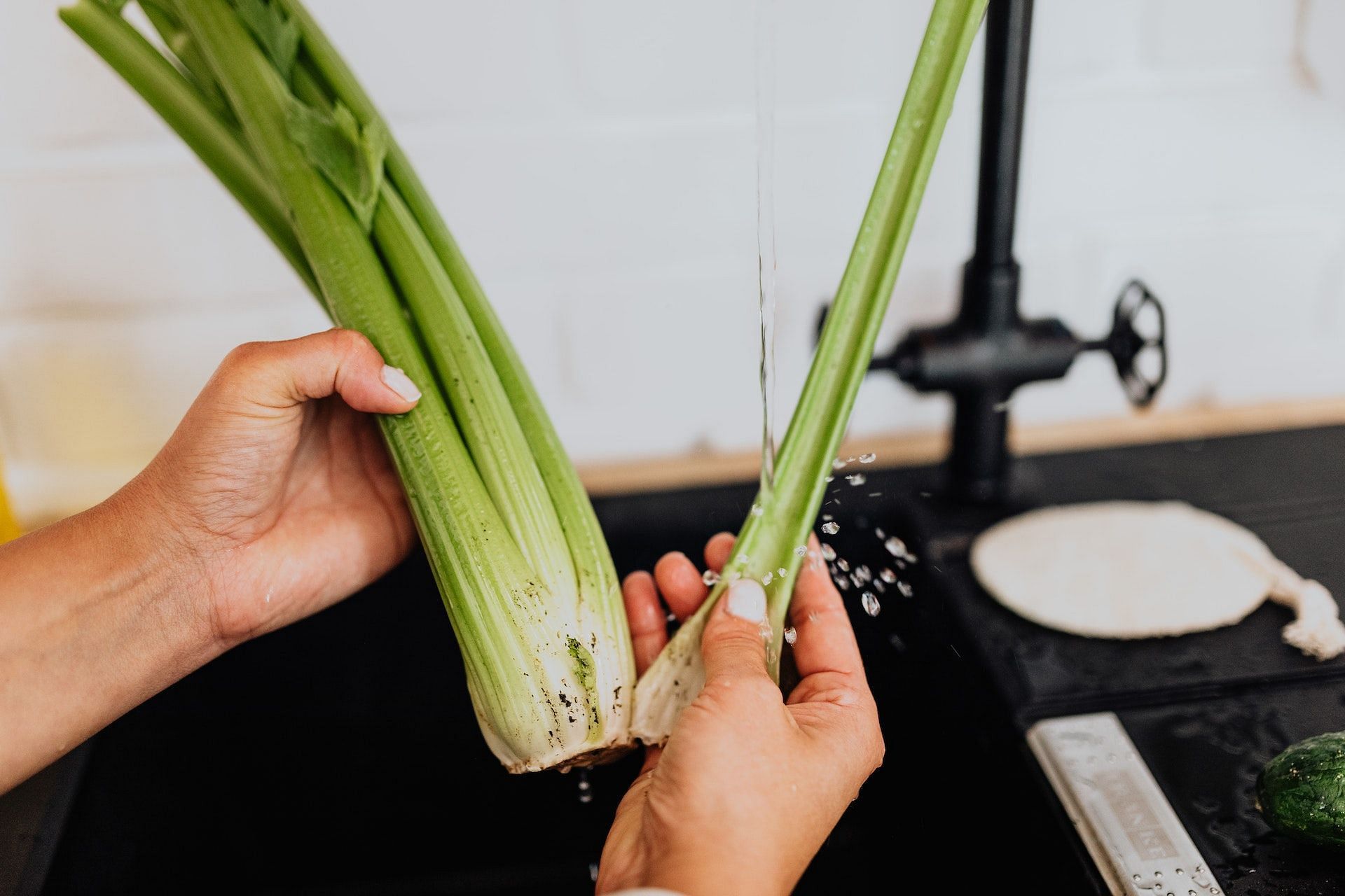 Celery has blood-pressure lowering properties. (Photo via Pexels/Karolina Grabowska)