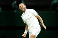 Dan Evans at the 2023 Wimbledon.