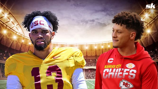 USC star Caleb Williams finally talks about his comparisons with NFL champion Patrick Mahomes - "It's also irrelevant"