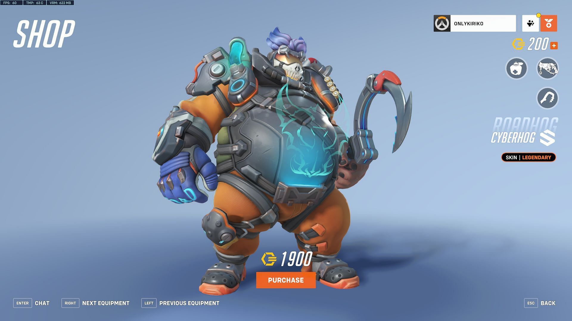 Roadhog-Cyberhog skin (Image via Blizzard Entertainment)