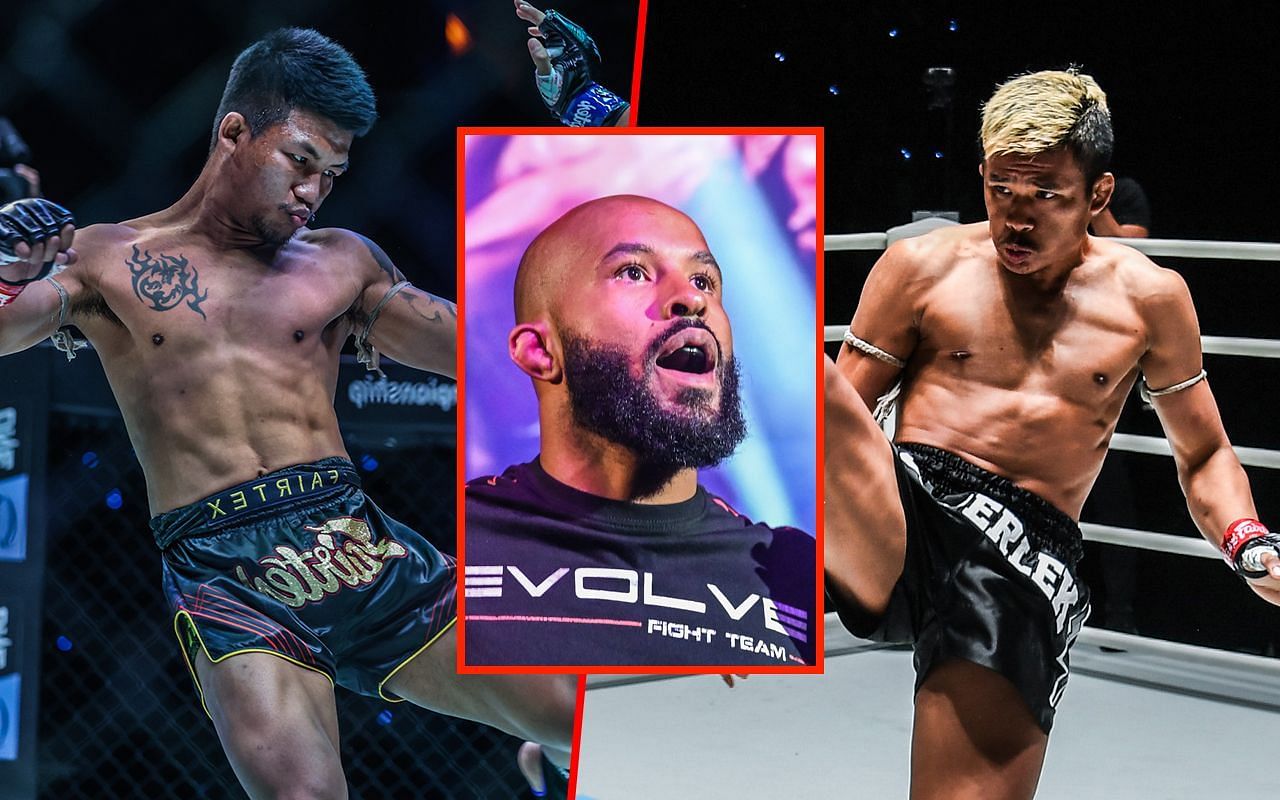 Rodtang (left), Demetrious Johnson (middle) and Superlek Kiatmoo9 (left) | Image credit: ONE Championship 