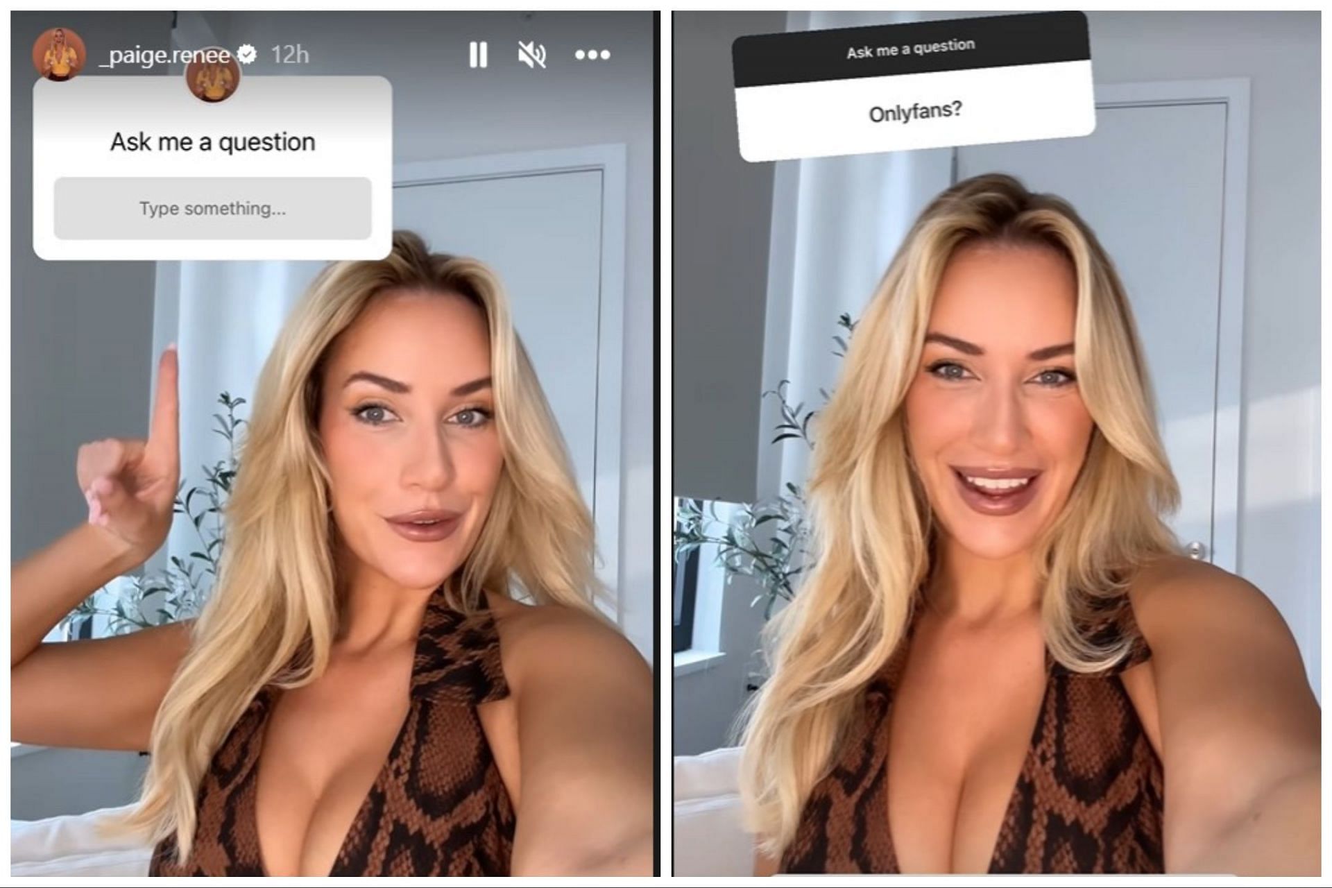 Paige Spiranac recently held a Q&amp;A with her fans on Instagram