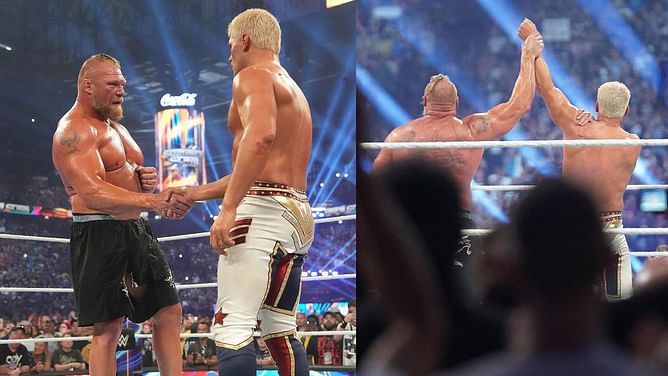 Cody Rhodes breaks silence on Brock Lesnar offering him a handshake in unscripted moment