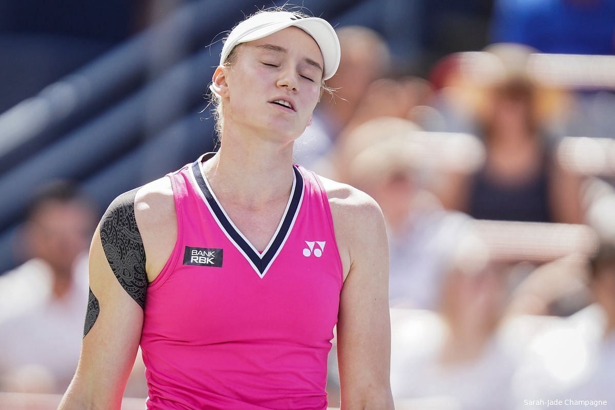 Elena Rybakina was forced to retire from her third-round match at the Cincinnati Open