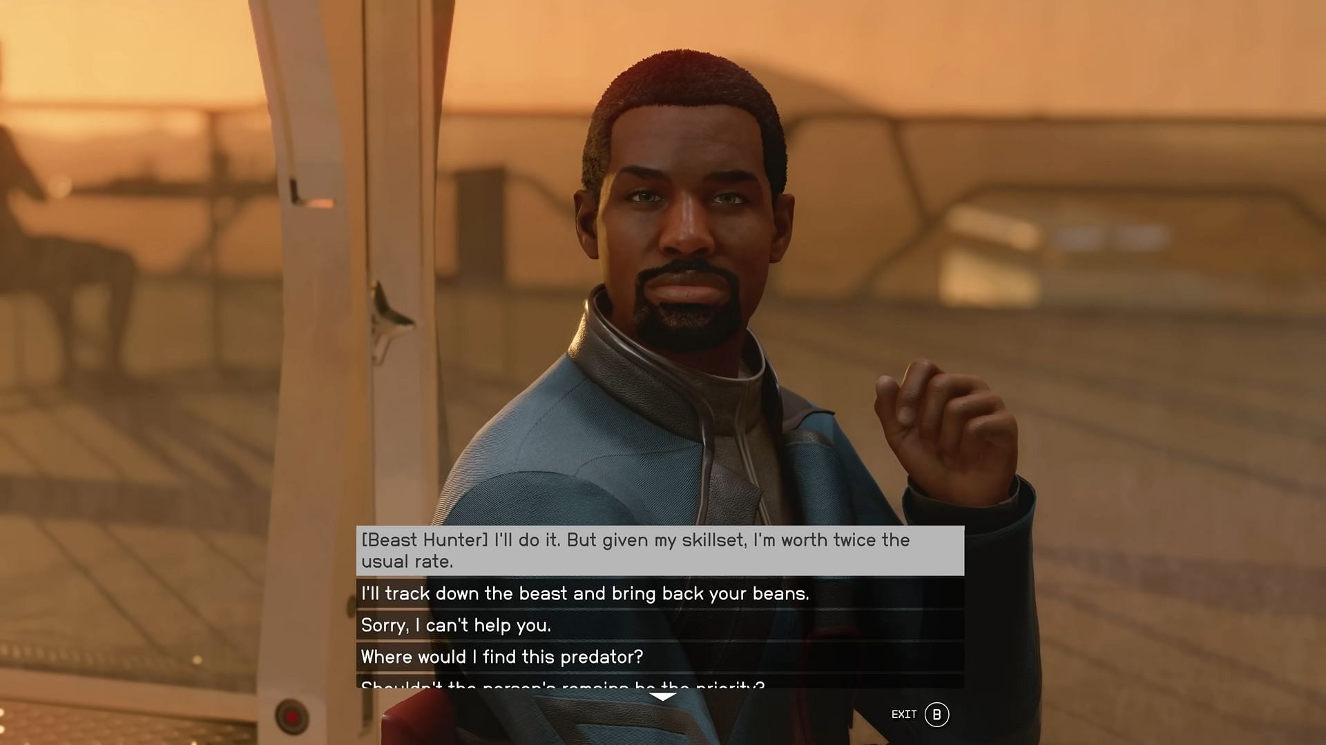 Dialogue choices will help avoid a majority of conflicts (Image via Bethesda Game Studios)